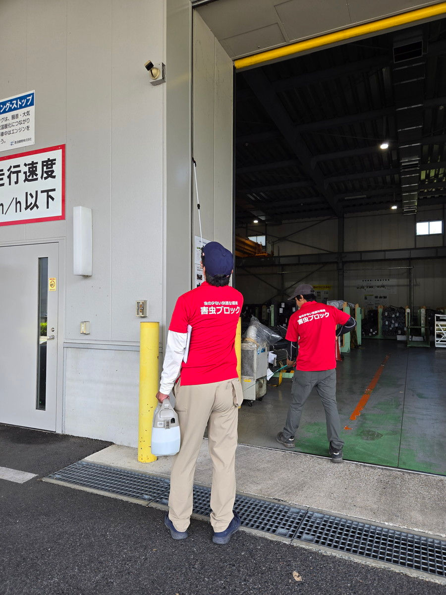 害虫ブロック施工