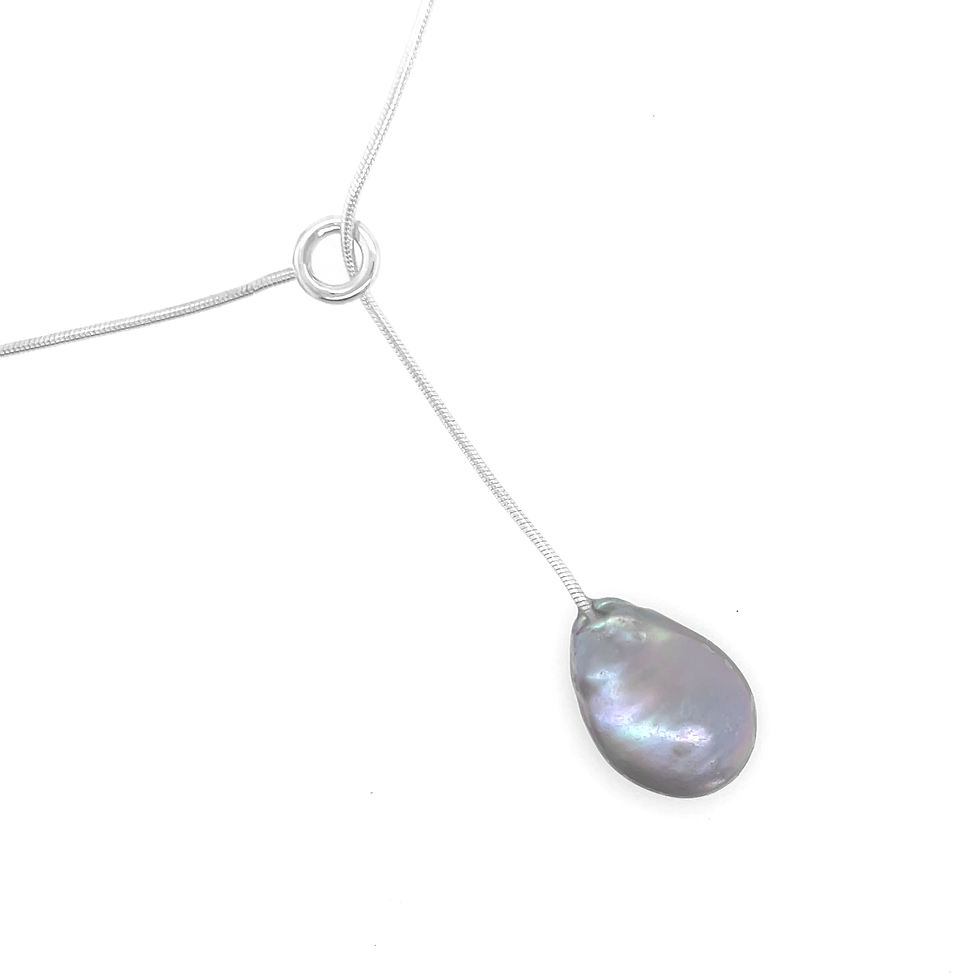 Thumbnail: Pearl Lariat Necklace