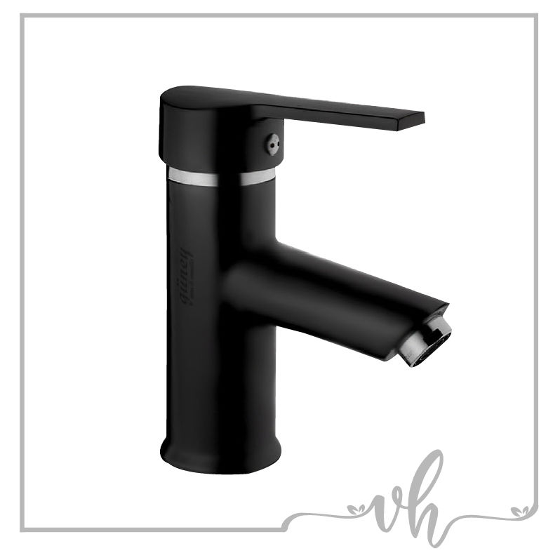 Venina Home Lara Black Lavabo Bataryası