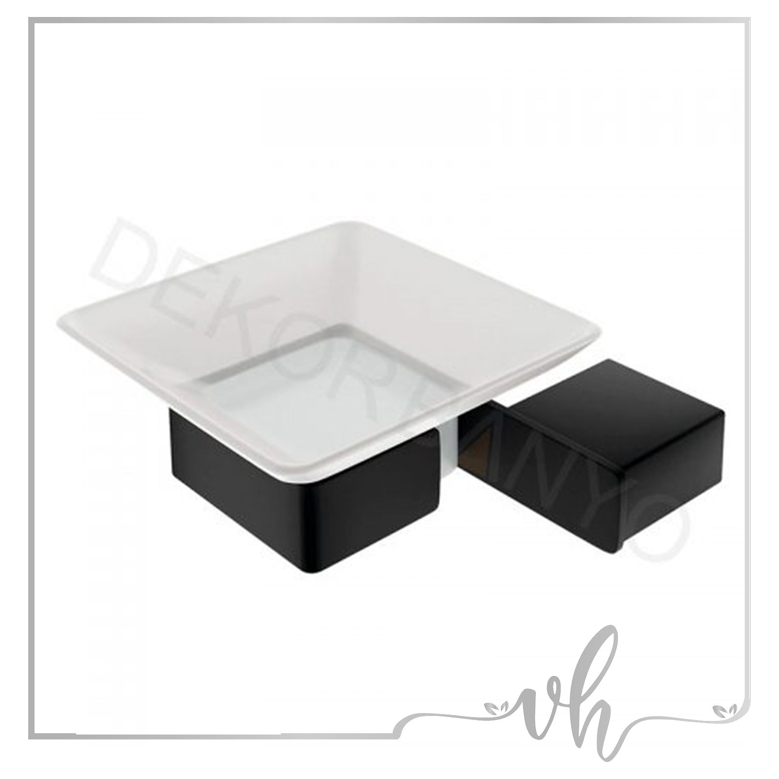 Venina Home SS304 Black Sabunluk