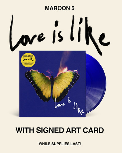 Maroon 5 Love is like ブルー レコード　サインカード入り file.jpg
