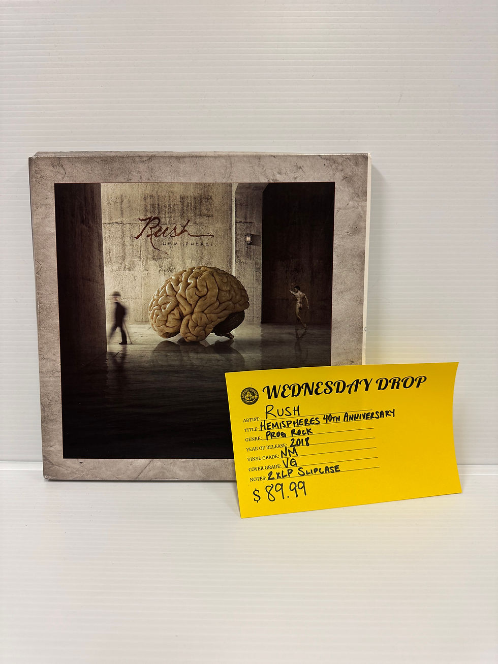 RUSH Signed Album Hemispheres COA Hologram