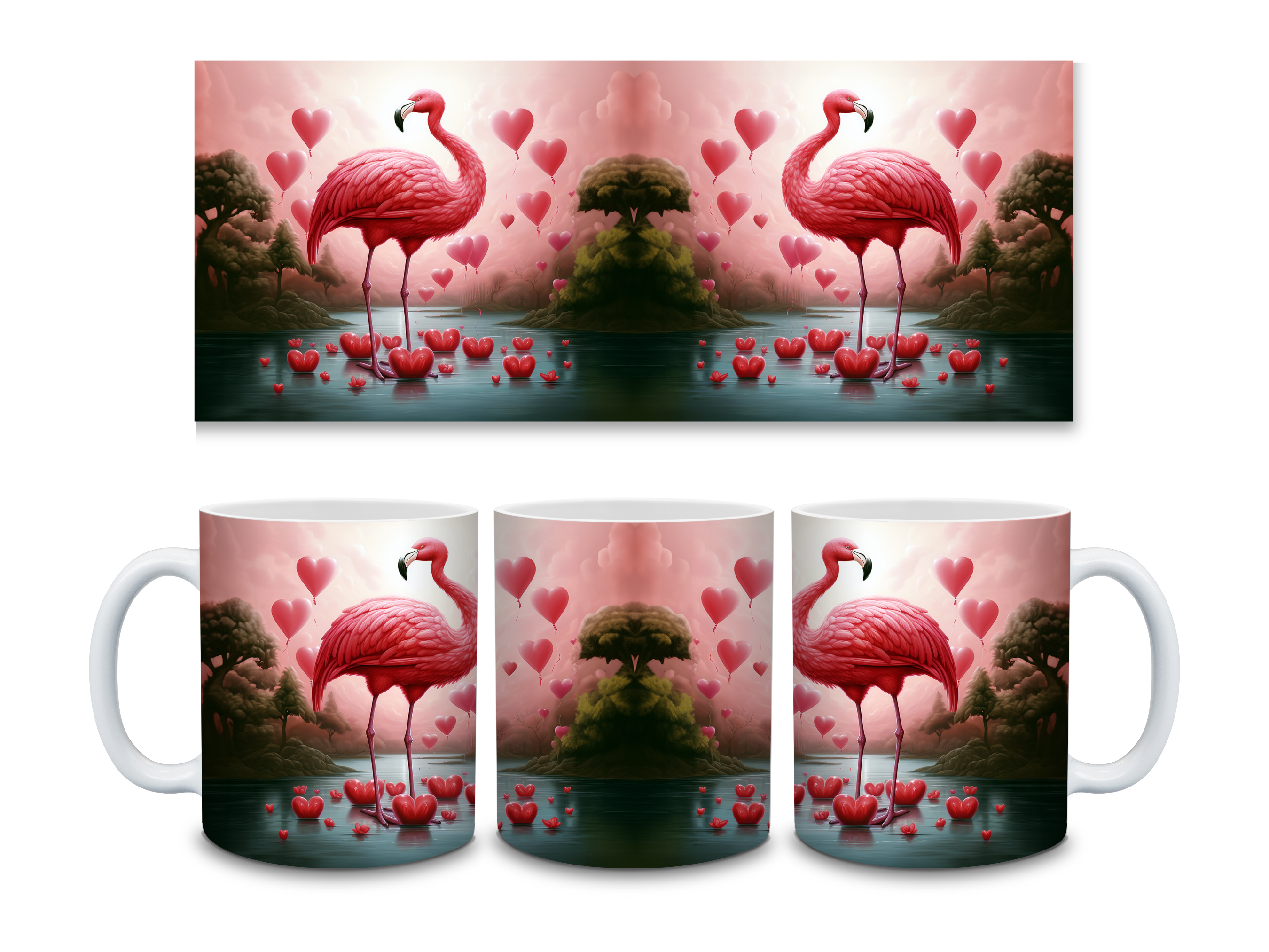 11oz Flamingo Mug – Tropical Bird Coffee Cup Gift