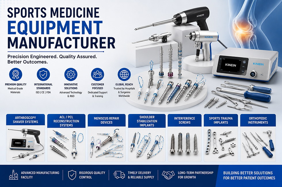 How to Choose the Right Sports Medicine Equipment Manufacturer