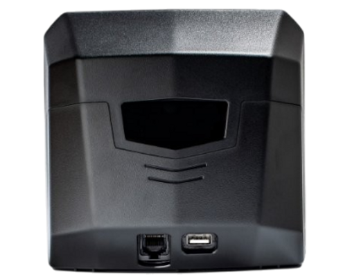 the back view of fixed mount barcode scanner