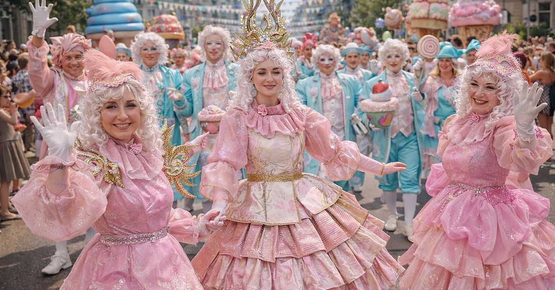 sweet fairy tale ice cream street show parade