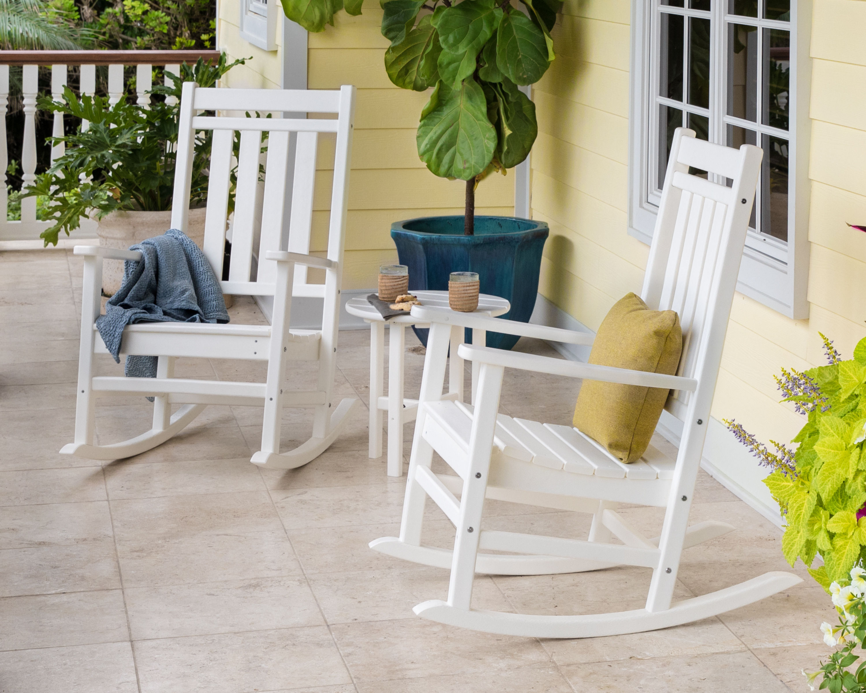 POLYWOOD® Estate 3-Piece Rocking Chair Set