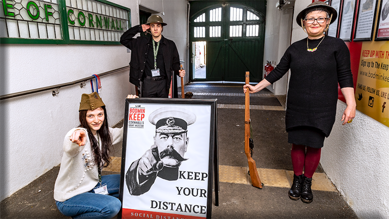 The team at Bodmin Keep, which opened its doors on Wednesday.