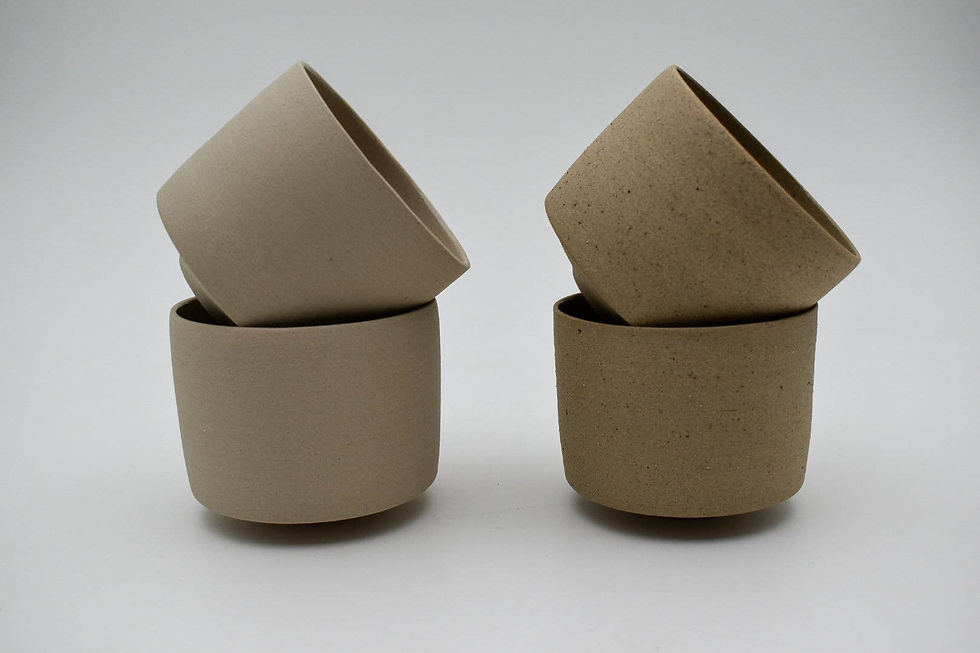 Thumbnail: La Pause Cup Set of 2 Handmade Stoneware Ceramic Mug