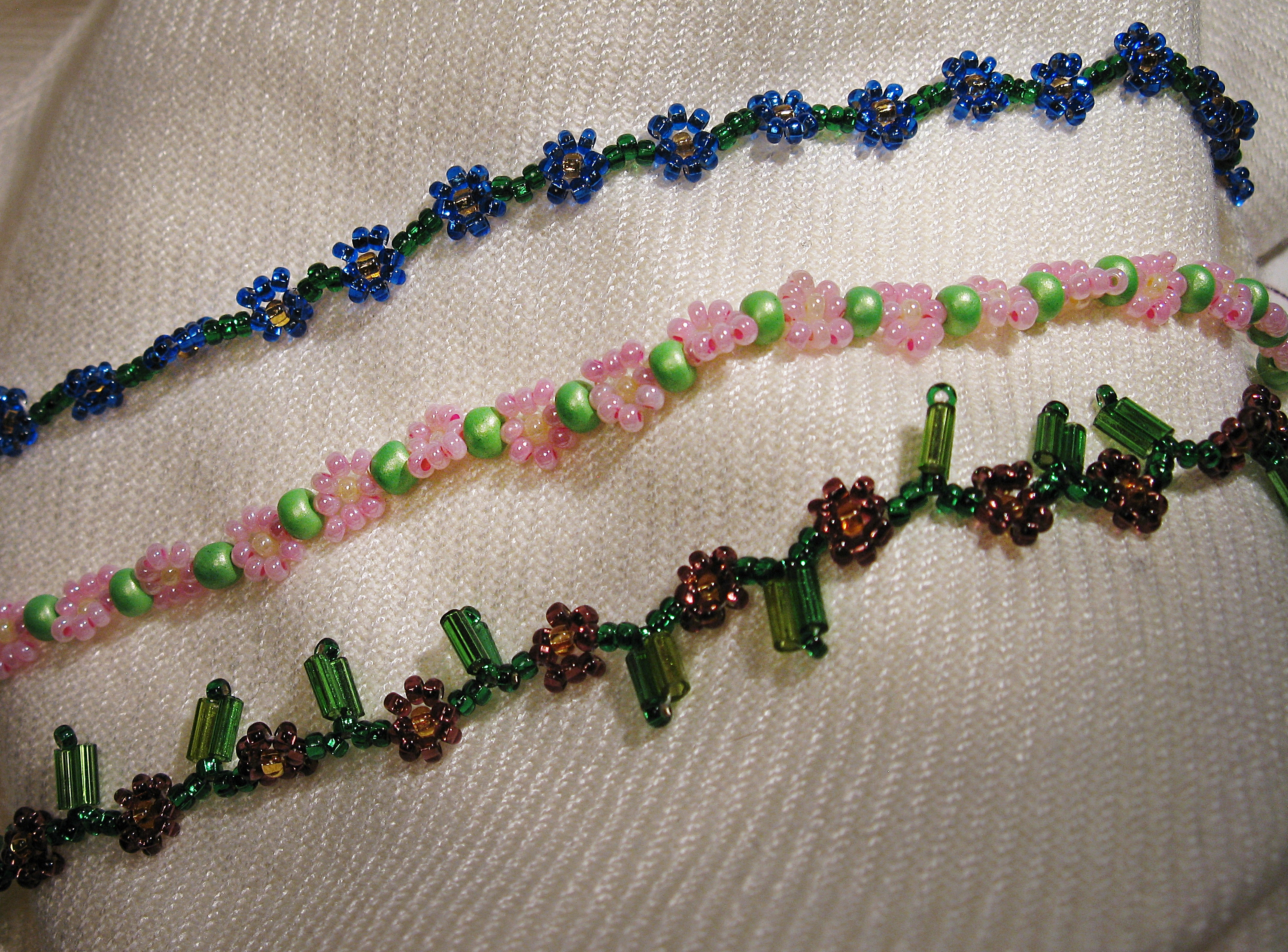 Daisy chain bracelets