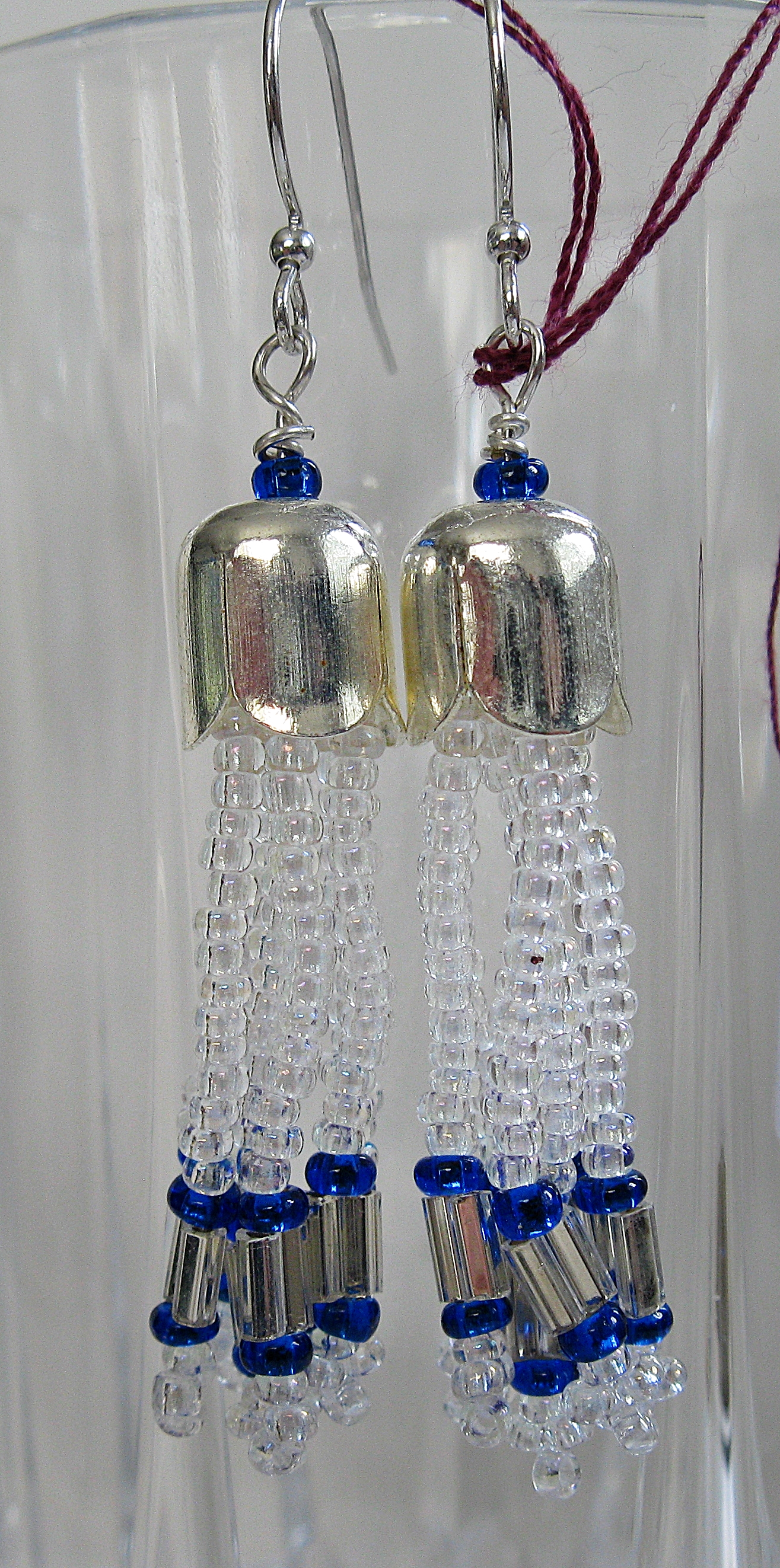 Sapphire and ice tassels