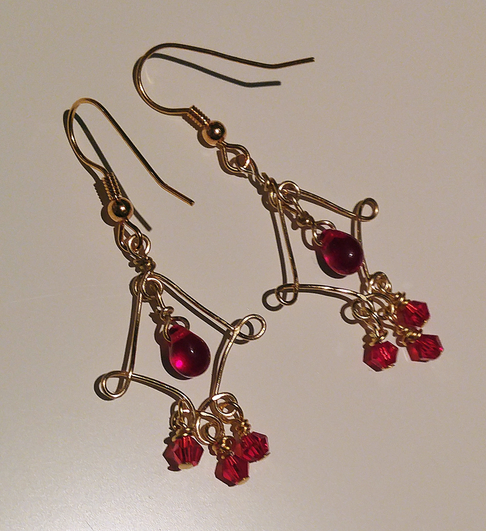 Romantic red chandeliers