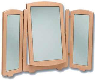Contemporary Triple Mirror