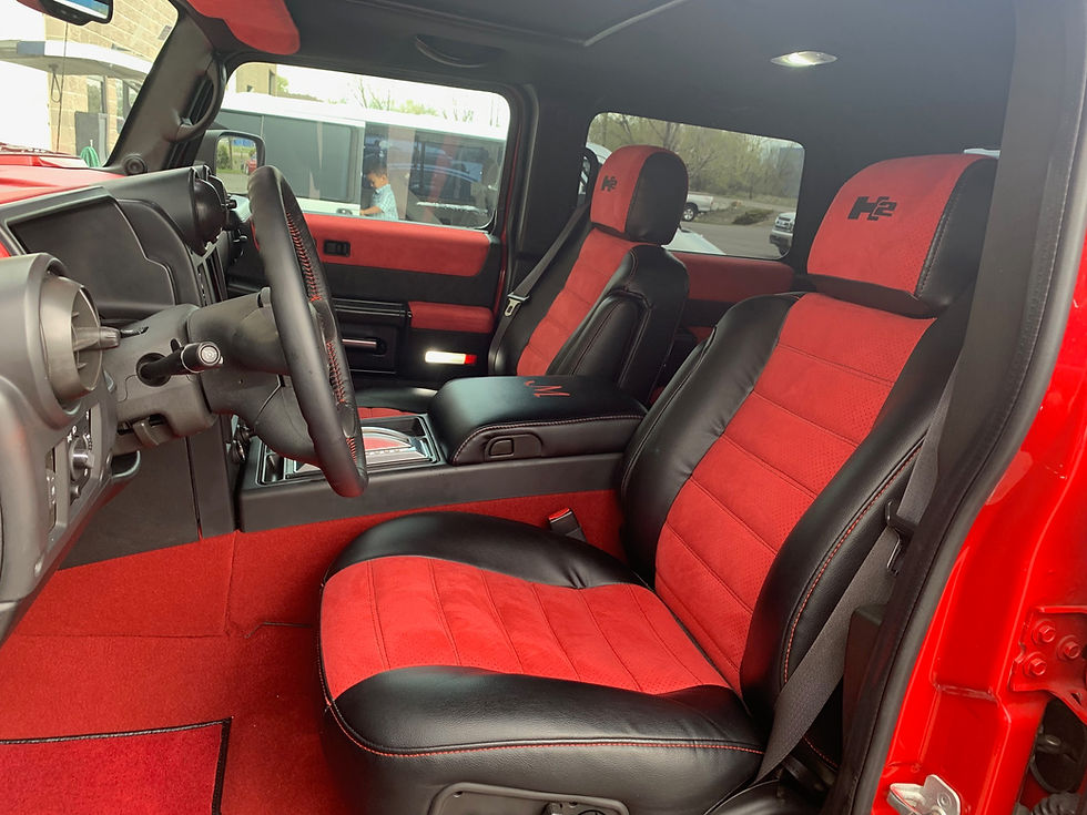 Seats with embroidery
