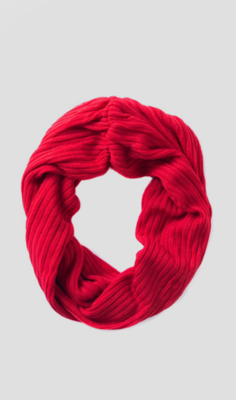 小物 Todayful Rib Knit Muffler red Towson Rib Knit Infinity Scarf | cfahmd