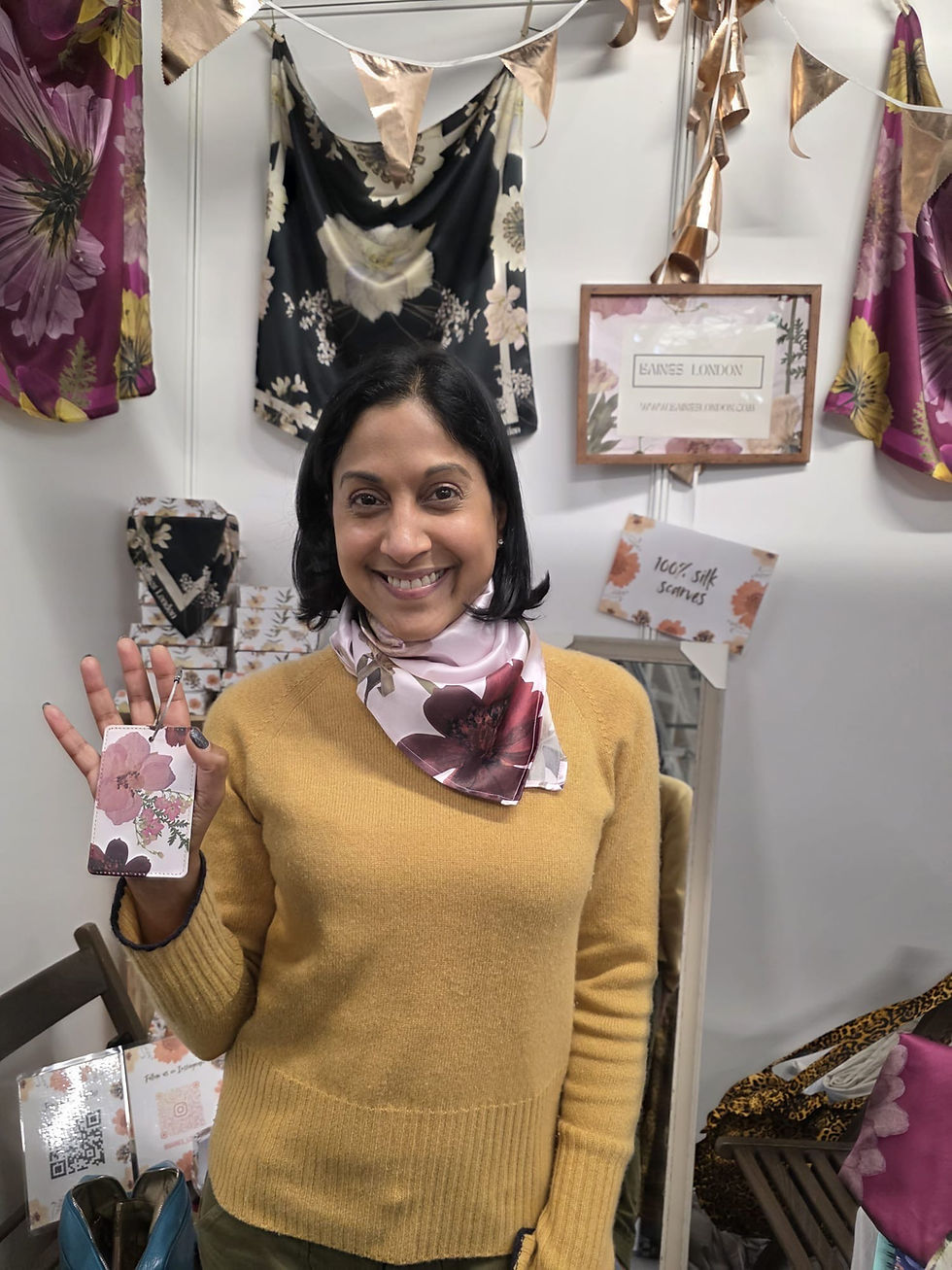 Thumbnail: Luggage tag travel set - floral designs