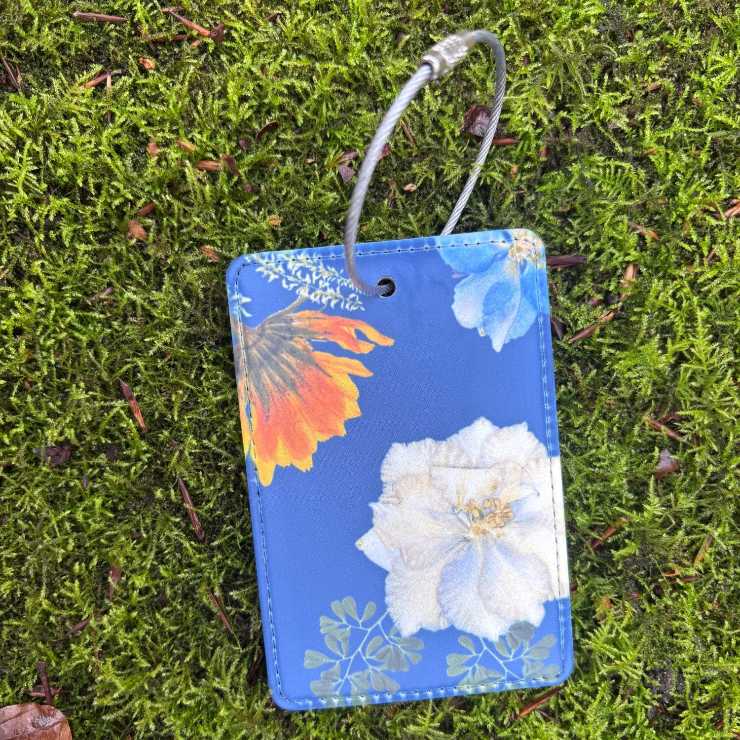 His & Hers luggage tag travel set - floral designs
