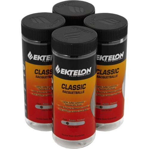 Ektelon Classic Racquetballs 3 Ball Can 4 Cans eastwestsports