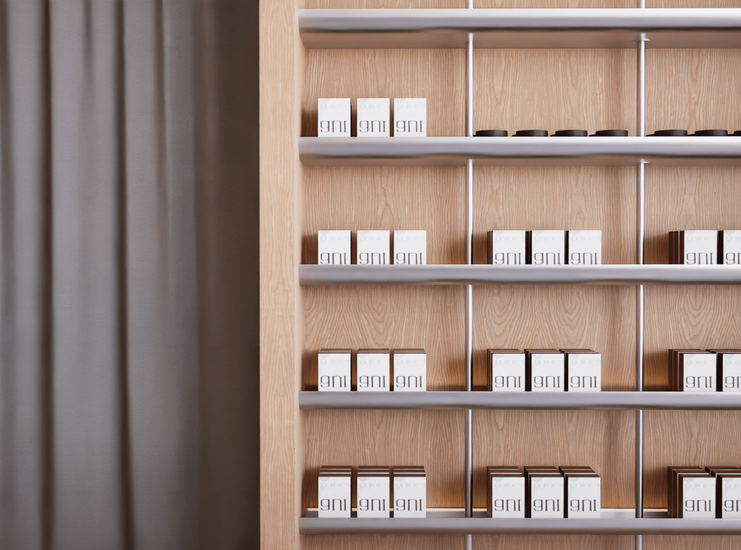 Eczane iç mekan tasarımlarımızda, monokrom ve yalın estetik anlayışıyla modern ve fonksiyonel alanlar yaratıyoruz. Eczane sek