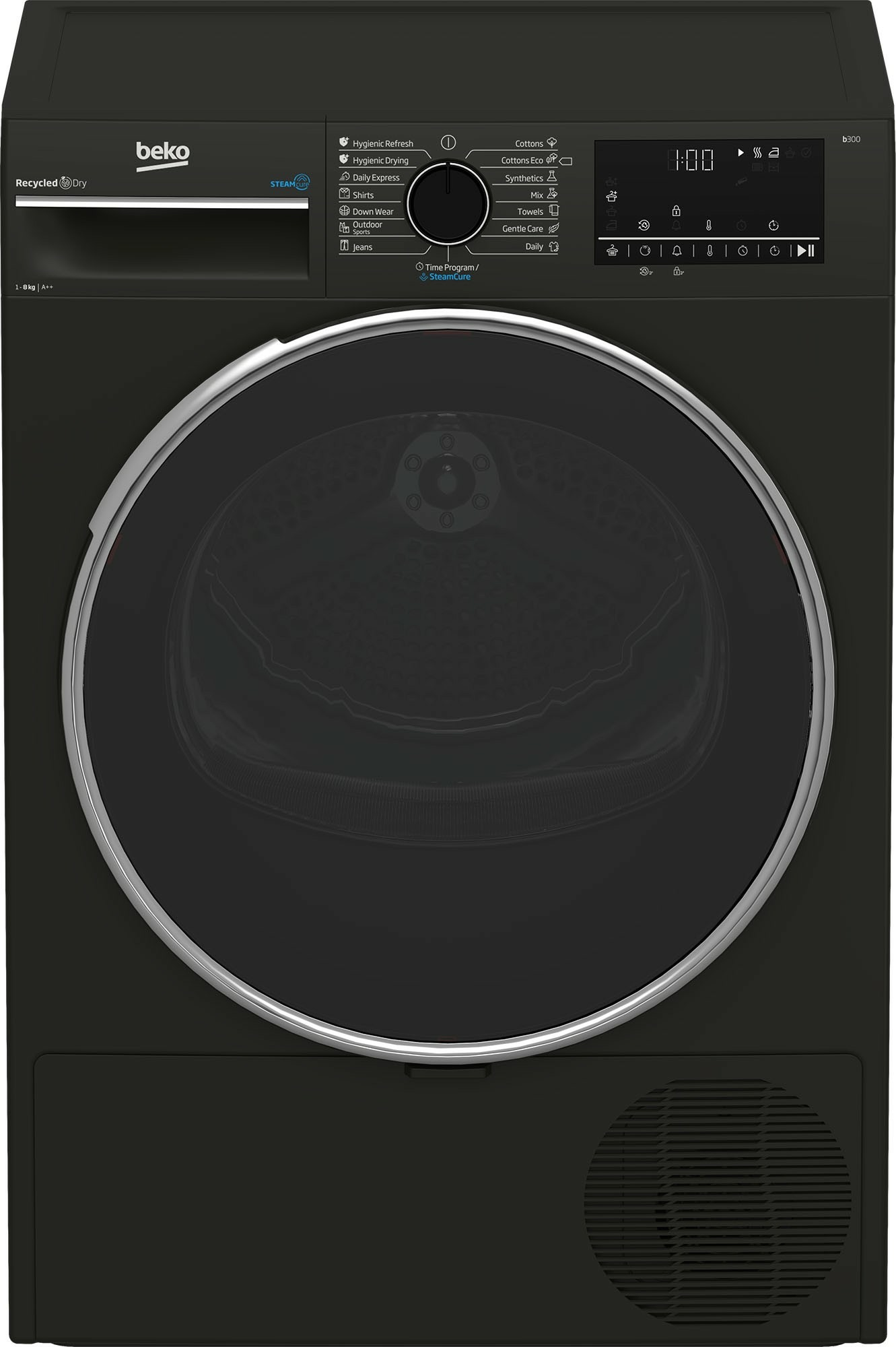 Beko Tumble Dryer 8kg Grey A++. Model B3t68239MG tabletsandmore