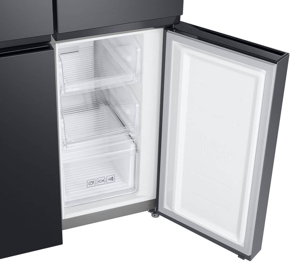 Thumbnail: Samsung  French Style Fridge Freezer. Model  RF48A400EM9/EF