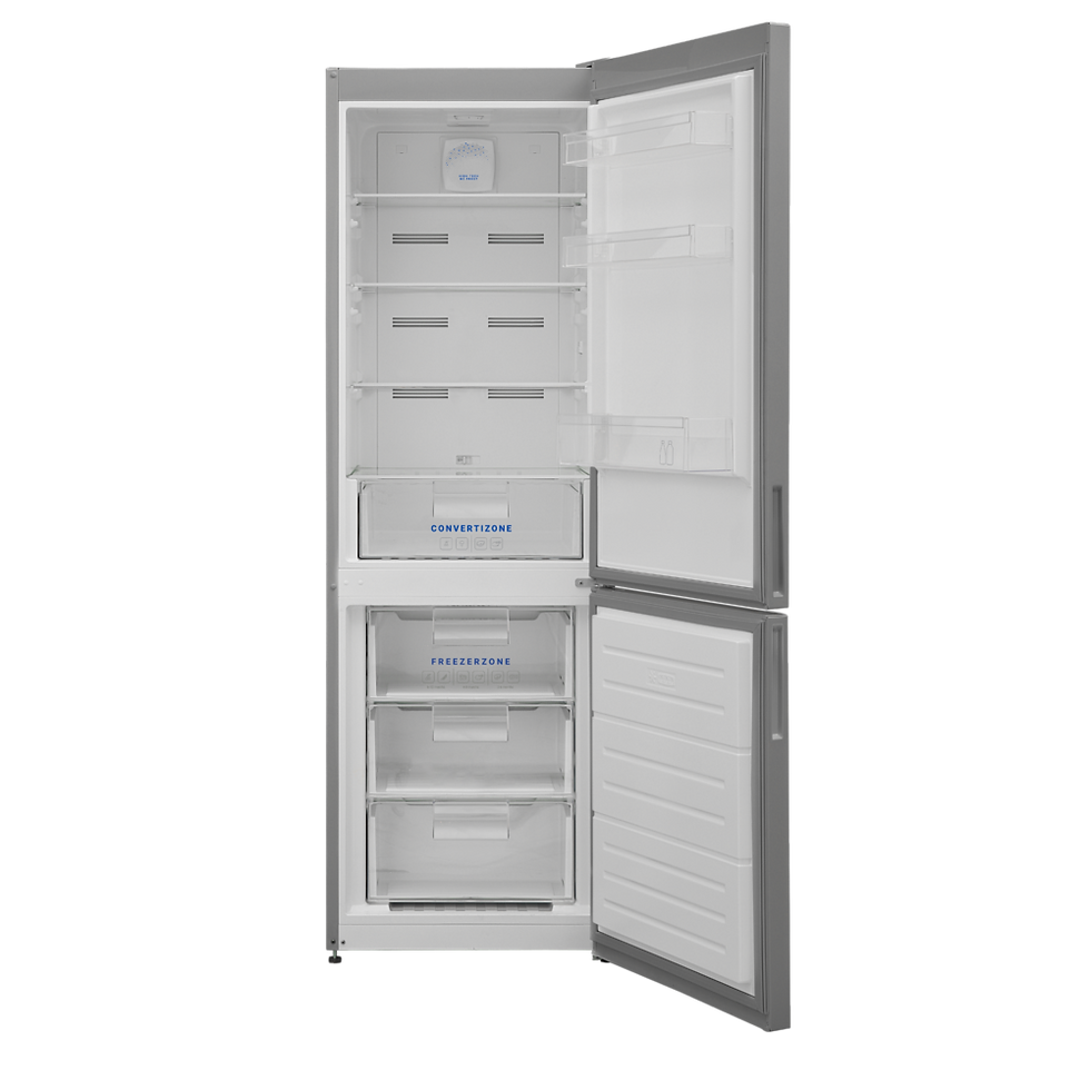 Thumbnail: Daewoo Fridge Freezer Non Frost With 3 Drawer Freezer 295Lt Inox. Model Fkm295