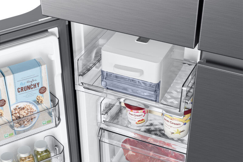 Thumbnail: Samsung  French Style Fridge Freezer. Model  RF59C70TEB1/ES