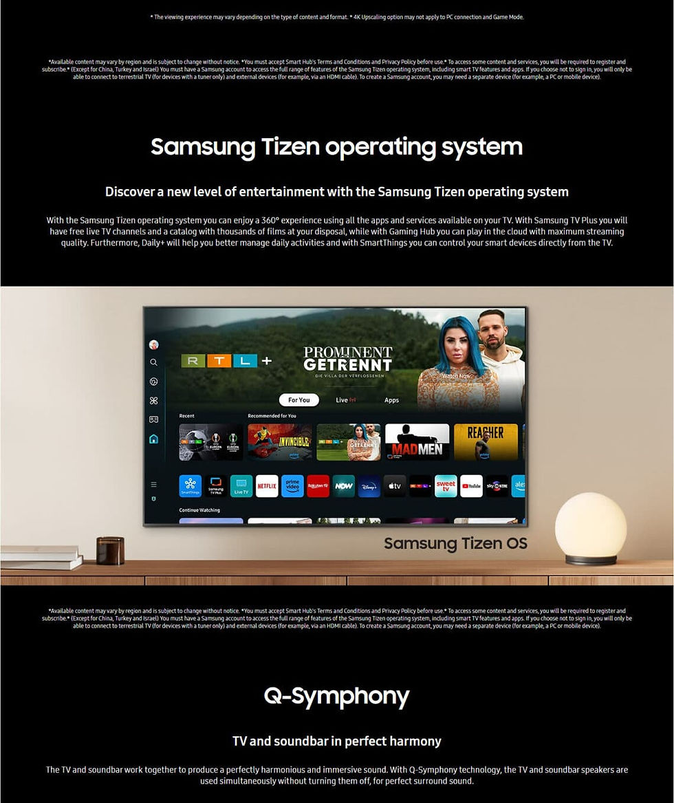 Thumbnail: Samsung UE65DU7170UXZT 65″ Crystal UHD 4K Smart TV Wi-Fi