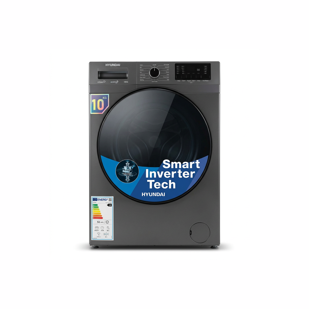 10Kgs Inverter Hyundai Washing Machine. Model Hywm-Kgl10h21