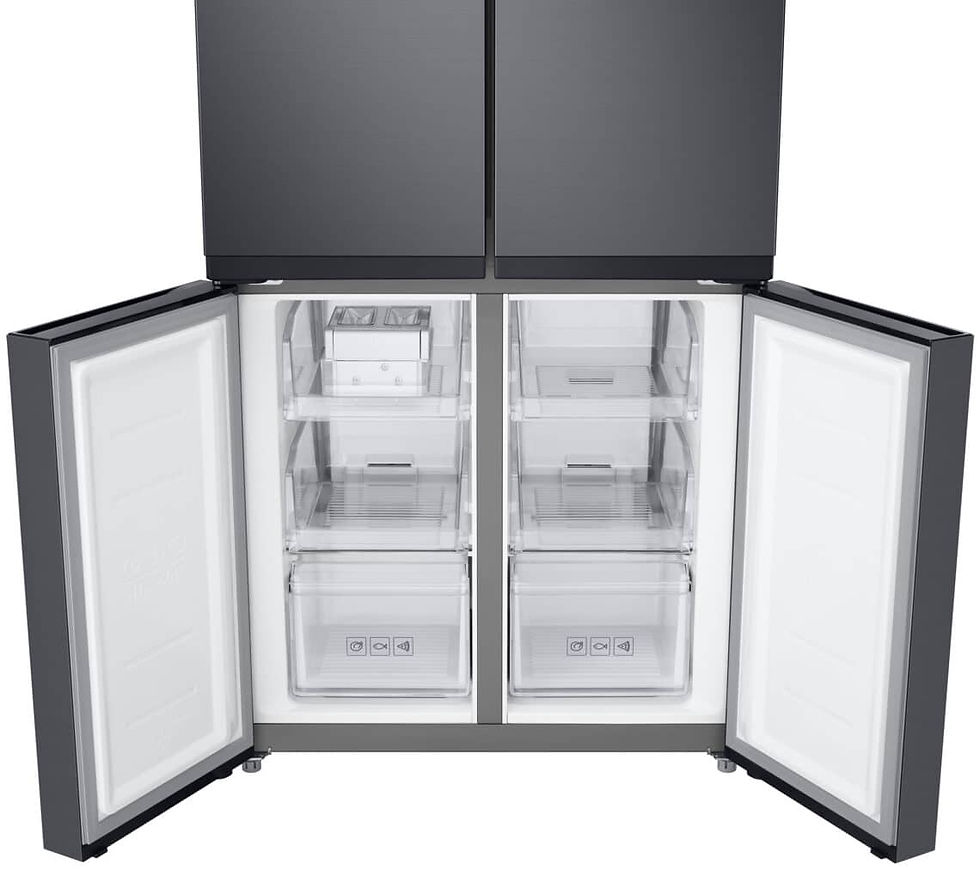Thumbnail: Samsung  French Style Fridge Freezer. Model  RF48A400EM9/EF