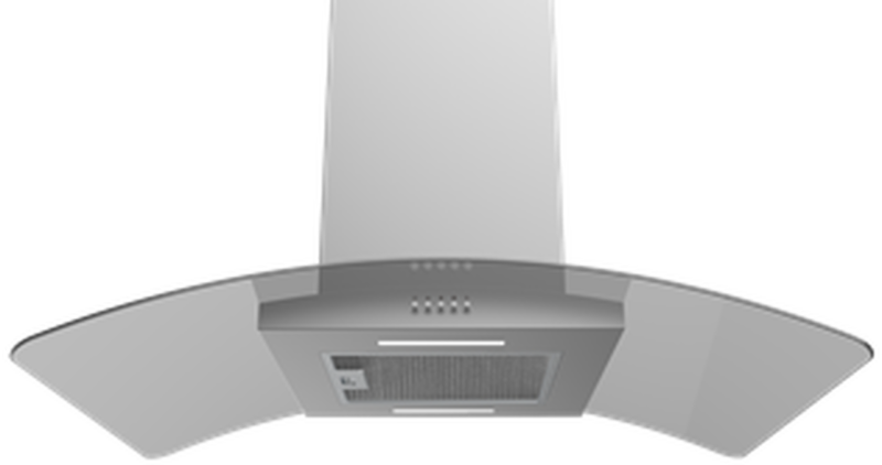 MIDEA  ISLAND HOOD 100CMS. MODEL MH10014300X-MT