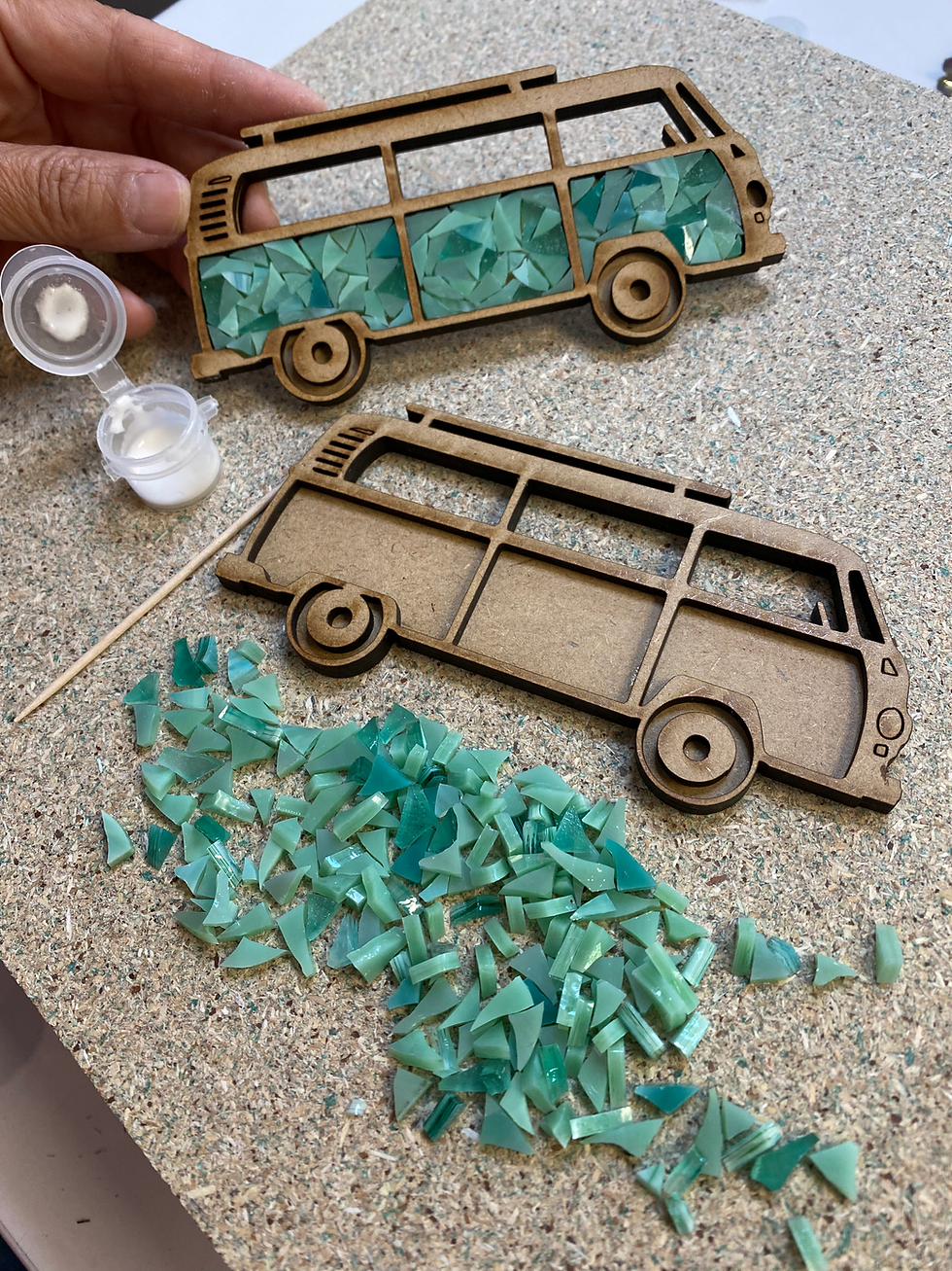 Miniature : kit mosaique magnet van