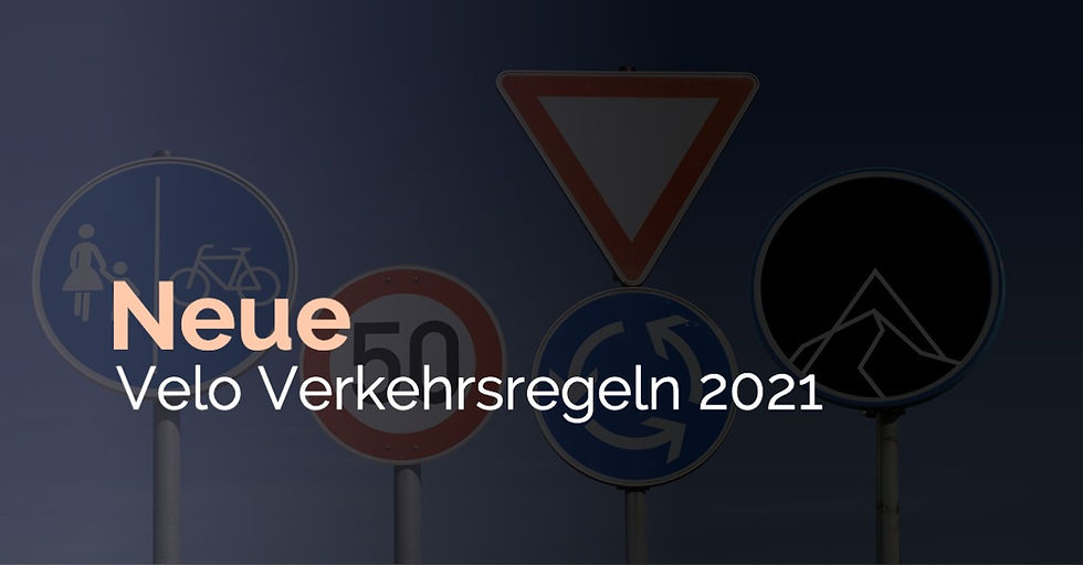 Achtung! Neue Velo-Verkehrsregeln ab 01.01.2021