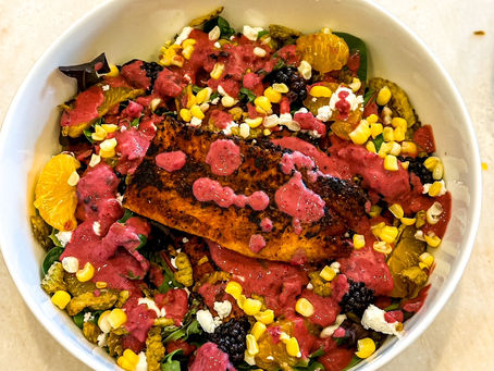 Creamy Blackberry and Sweet Corn Vinaigrette