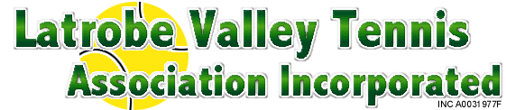 LVTA Latrobe Valley Tennis Association Inc. Logo