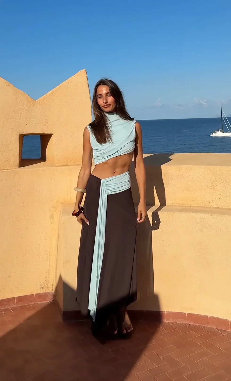 Thumbnail: Conni Asym Bec and Bridge Midi Dress
