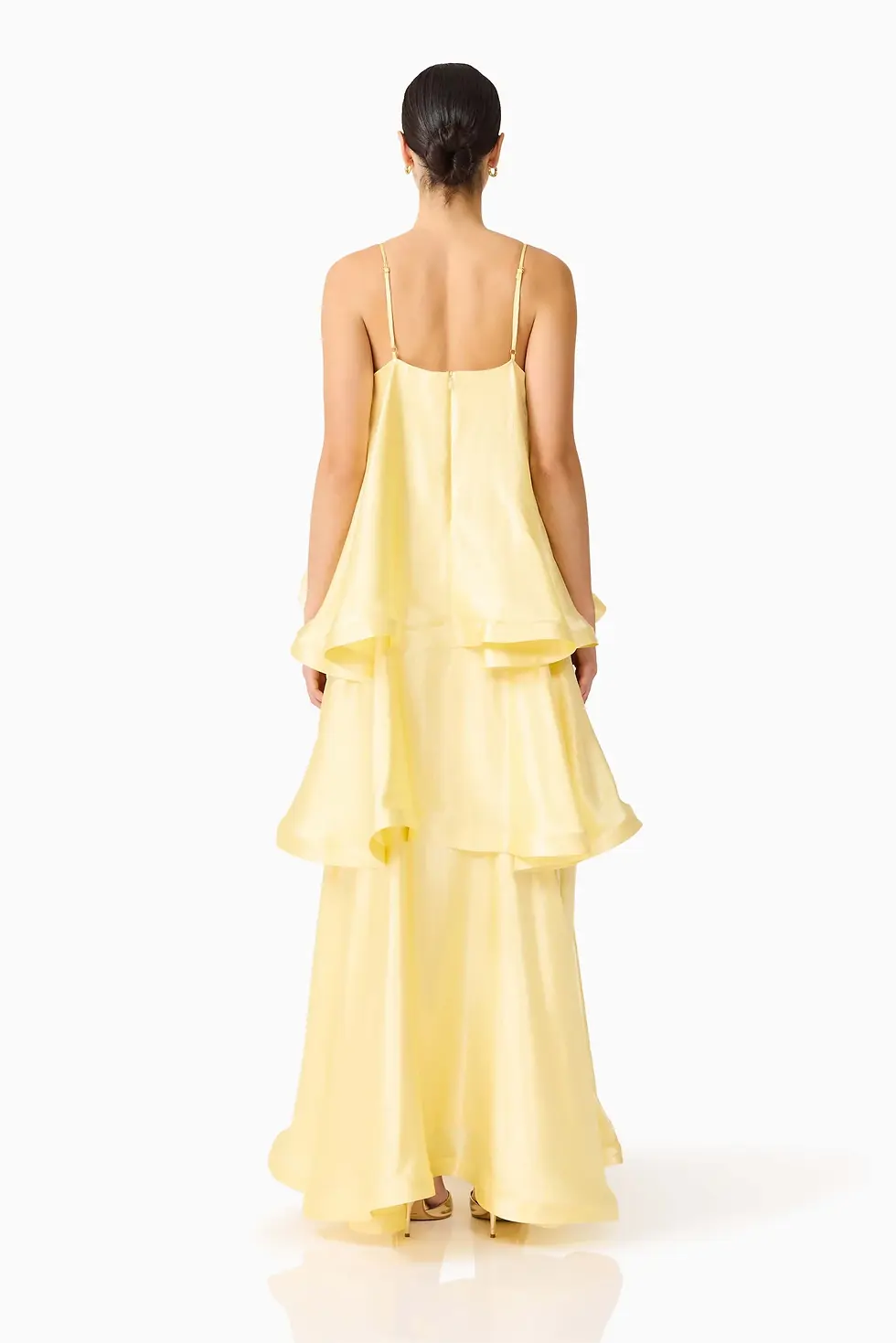 Thumbnail: Yellow Elliatt Tilly Tiered Maxi Dress