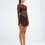Thumbnail: (FOR SALE) Brown Benni Oskar Mini Dress