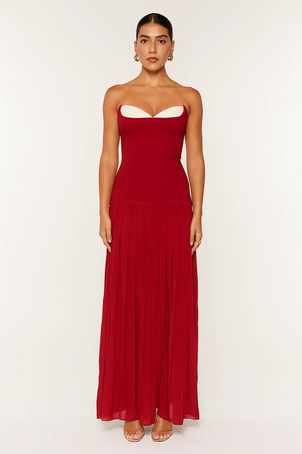 Red Nicolette Jefre Sèi Maxi Dress