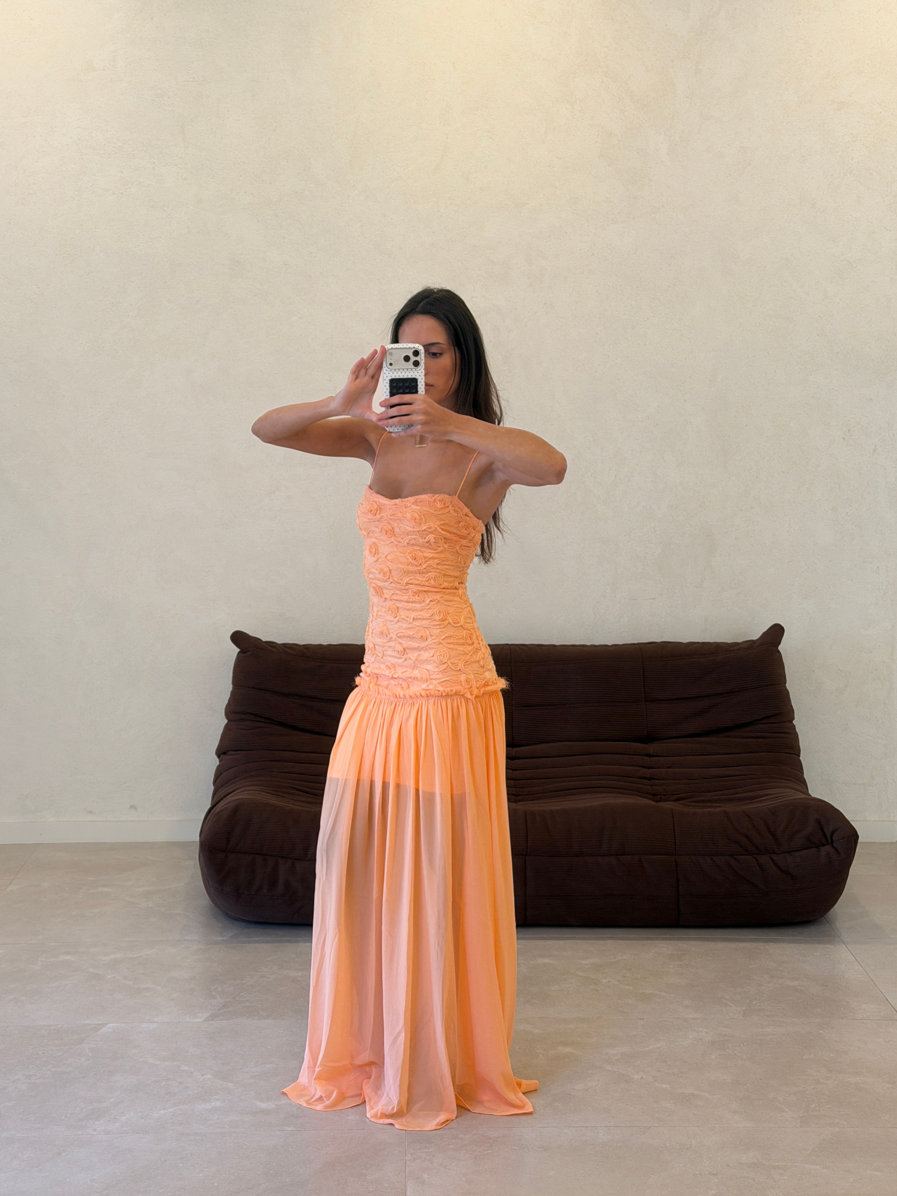 Apricot Orange Renata Jefre Sèi Dress
