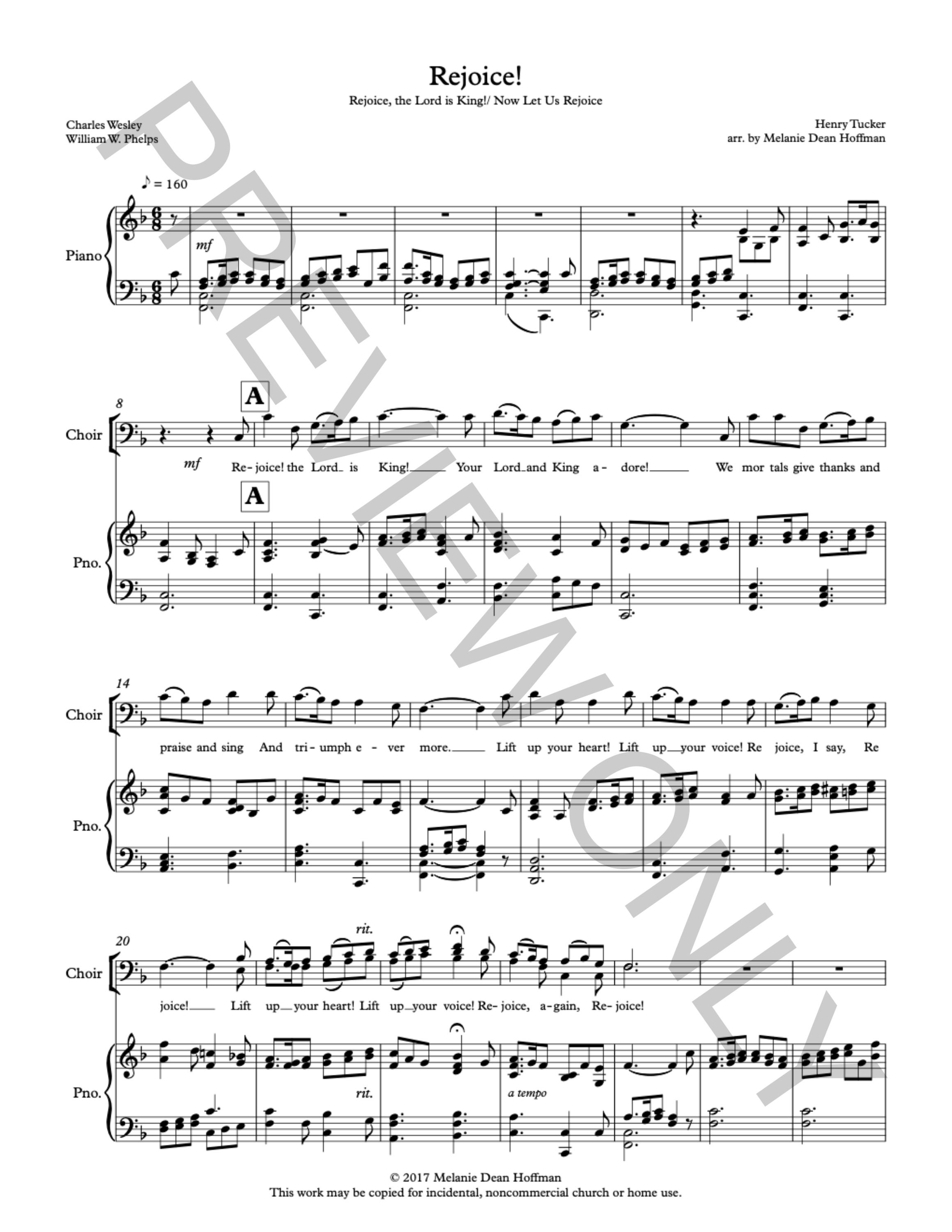 Rejoice! (Rejoice the Lord is King/Now Let Us Rejoice)