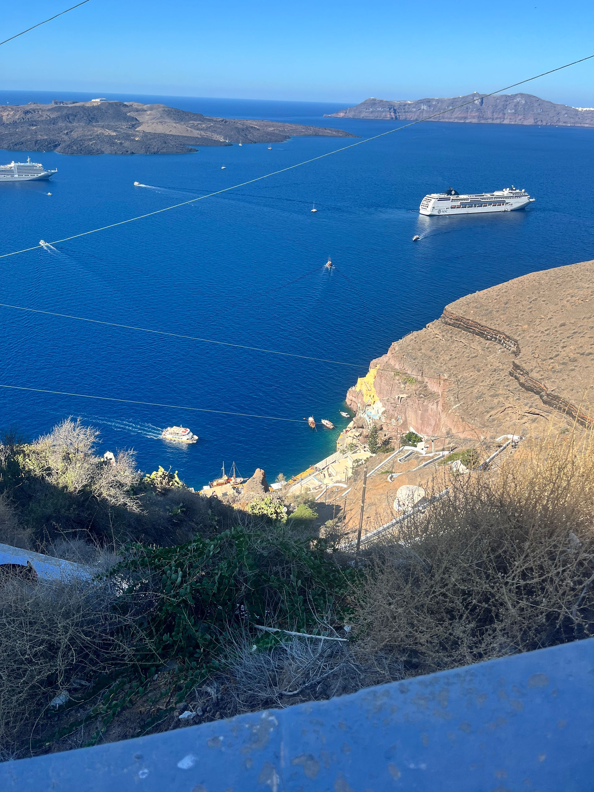 Fira Old Port, Santorini Greece