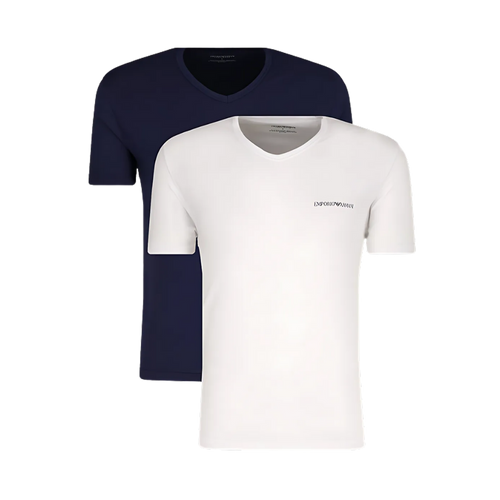 Emporio Armani Vee Tees (2 Pack) | Ebony Luxe Brands