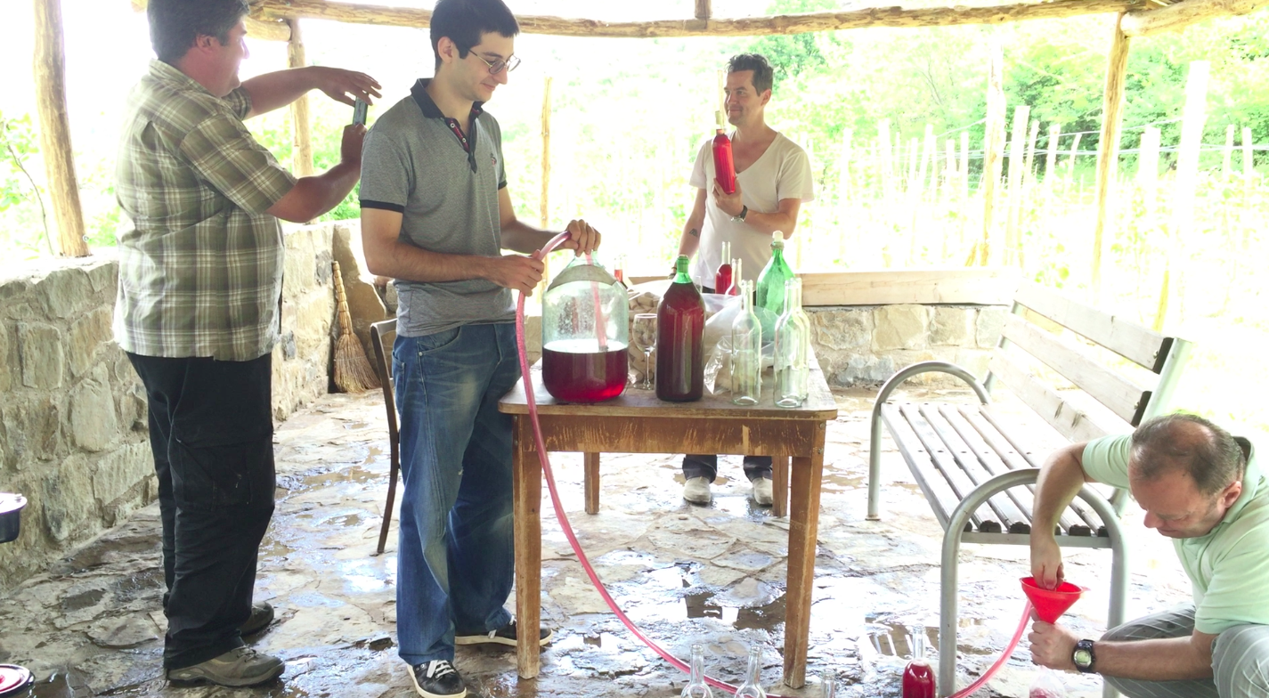 Bottling at Nika's