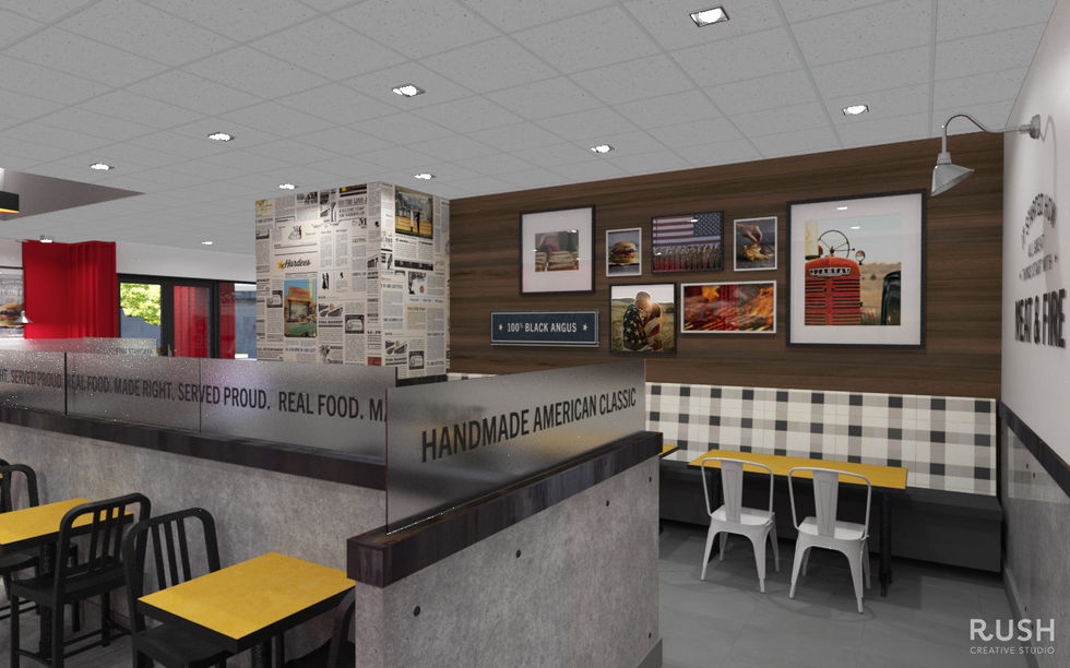 Hardee's new interior design restaurant 