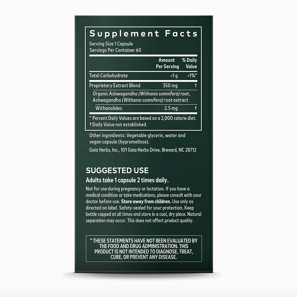 Miniatura: Ashwagandha Root, 60 caps