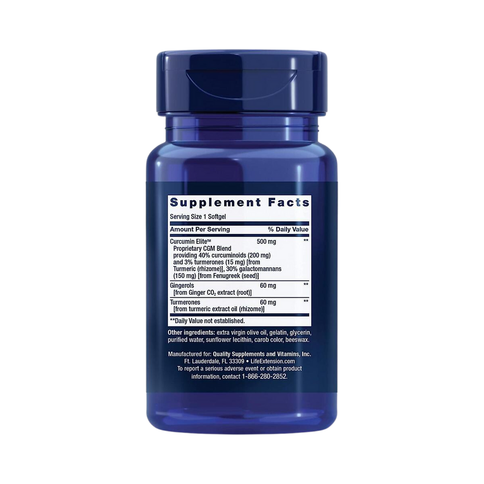 Miniatura: Advanced Curcumin Elite™ Turmeric Extract, Ginger & Turmerones 30 softgels