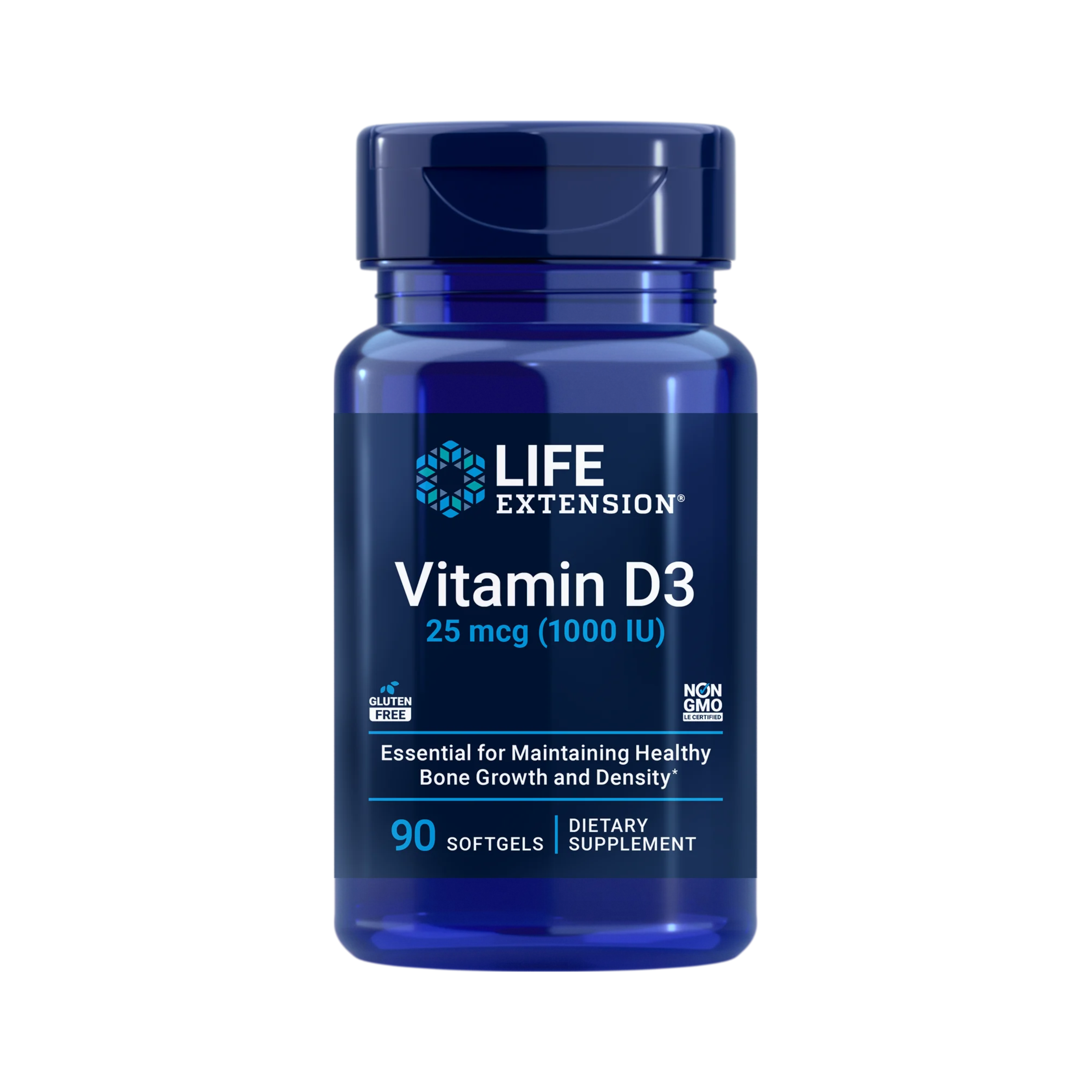 Vitamin D3 1000 IU, 90 softgels