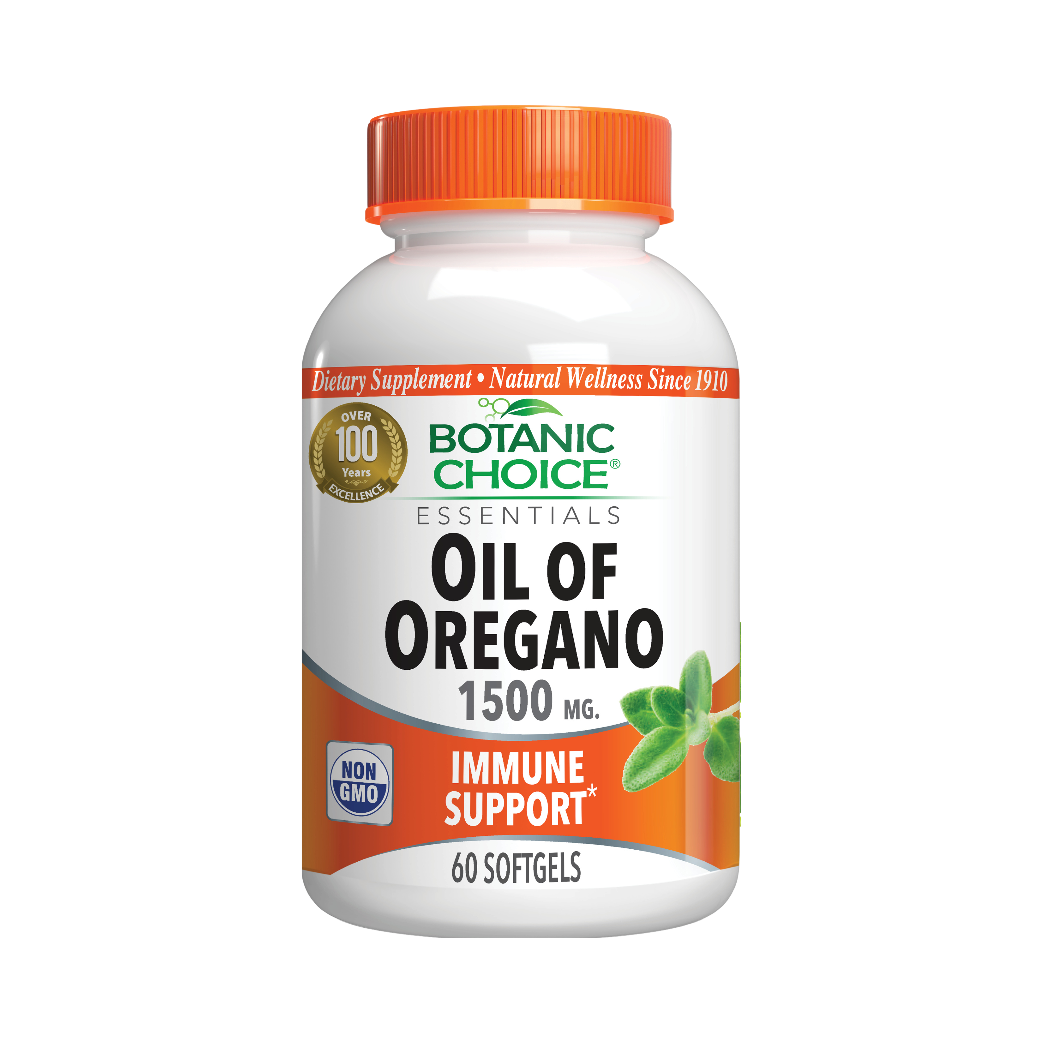 Oil of Oregano Extract 1500 mg., 60 softgels