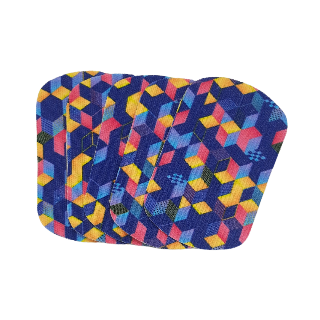 Freestyle Libre - Adesivo Protetor Kit Estampado - Cubos